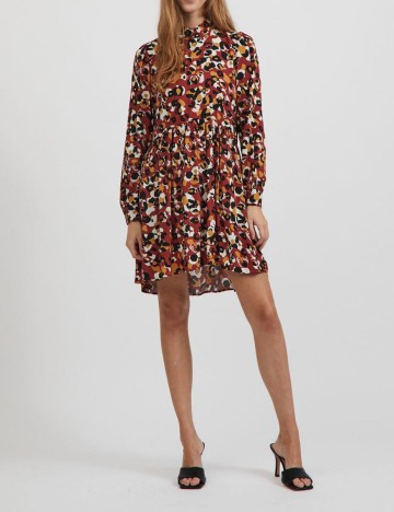 Rochie scurta Vila, mix culori, 36