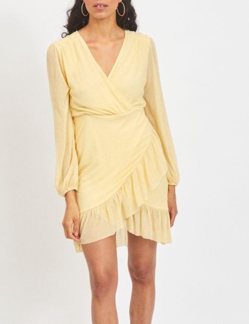 Rochie Scurta Vila, galben, 38