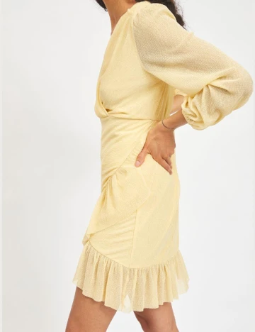 Rochie Scurta Vila, galben, 38 Galben
