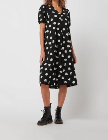 Rochie medie Pieces, negru, M