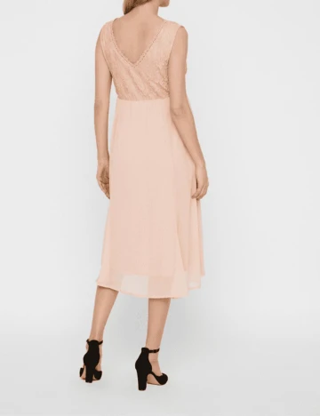 Rochie medie Mamalicious, roz, S
