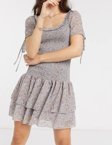 Rochie scurta Vila, floral, 36