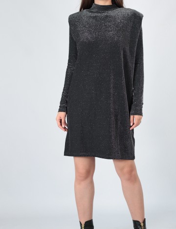 Rochie medie Vila, gri, S