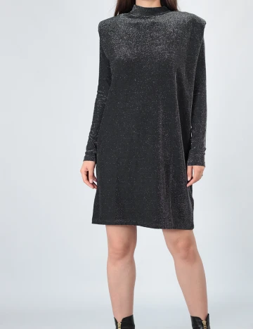 Rochie medie Vila, gri, S