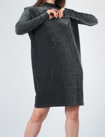 Rochie medie Vila, gri, S