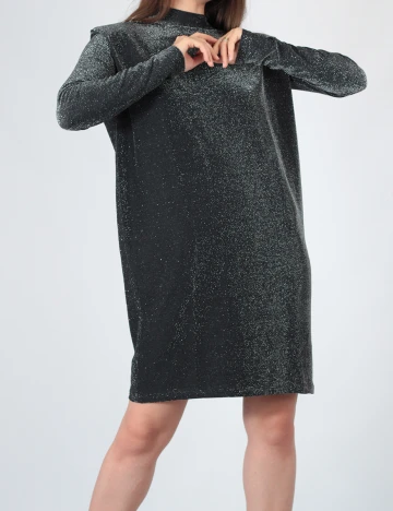 Rochie medie Vila, gri, S
