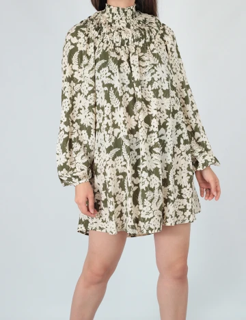Rochie scurta Vila, verde, 34