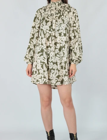Rochie scurta Vila, verde, 34
