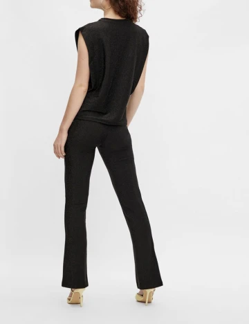 Pantaloni Pieces, negru, M
