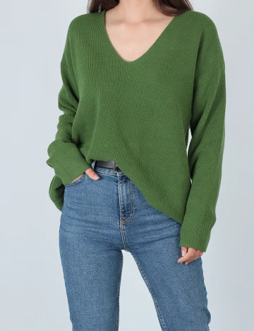 Pulover Object, verde, XS Verde