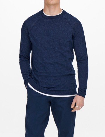 Bluza Only, bleumarin, S