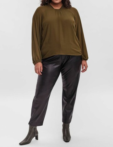 Bluza Vero Moda Curve, verde, 46