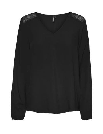 Bluza Vero Moda Curve, negru, 50