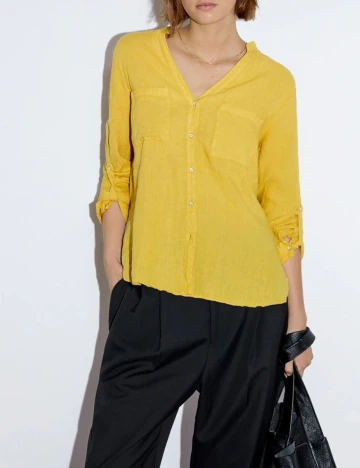 Camasa Zara, galben, XS