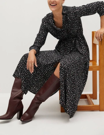 Rochie Medie Mango, negru, XL