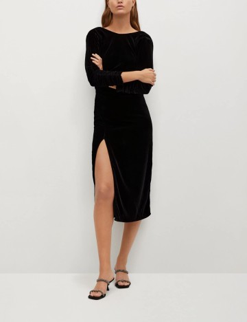 Rochie Medie Mango, negru, S