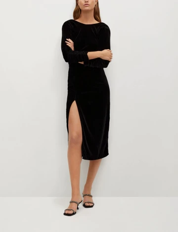 Rochie Medie Mango, negru, S