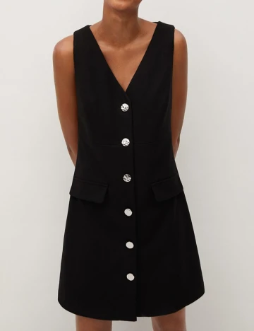 Rochie scurta Mango, negru, XS Negru