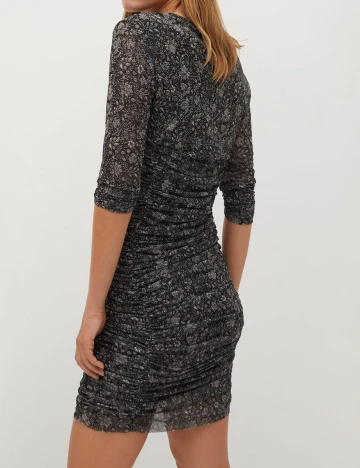 Rochie scurta Mango, negru, S