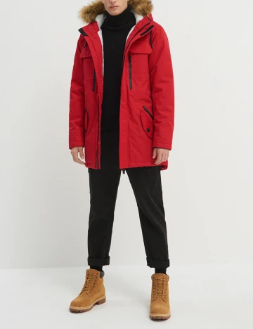 Geaca House Brand, rosu, M