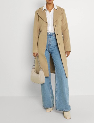 Palton Vila, bej, 38