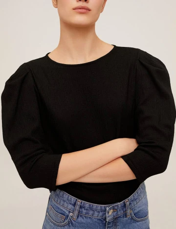 Bluza Mango, negru, S