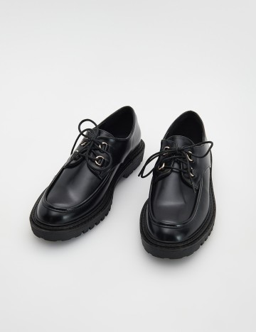 
						Pantofi Reserved, negru