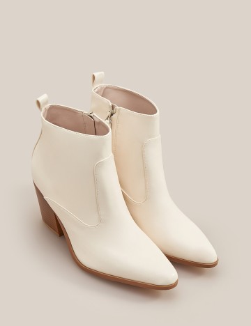 Botine Reserved, ecru, 39