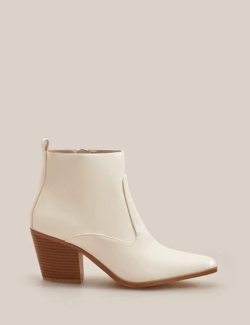 Botine Reserved, ecru, 39