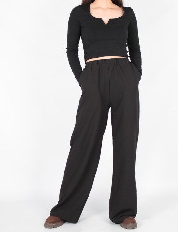 Pantaloni SHEIN, negru, S