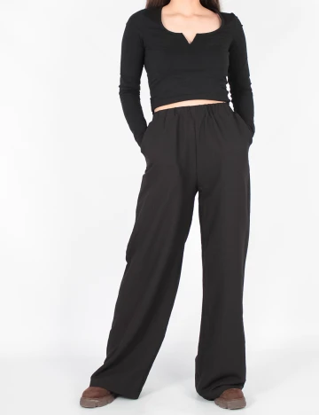 Pantaloni SHEIN, negru, S