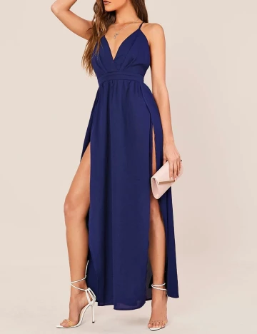 Rochie lunga SHEIN, albastru, L