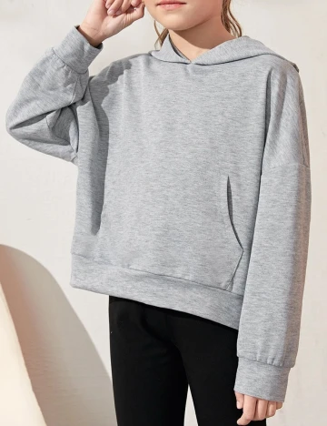 Hanorac Shein Kids, gri, 10 ANI