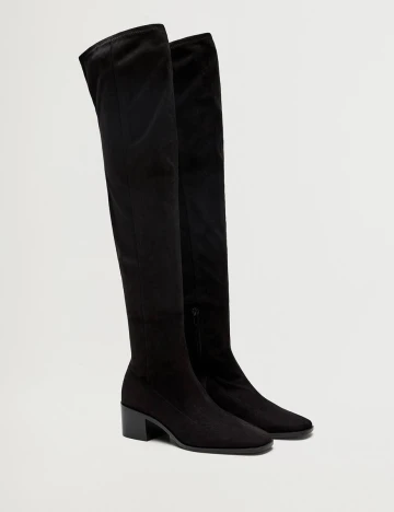 Cizme Mango, negru, 41