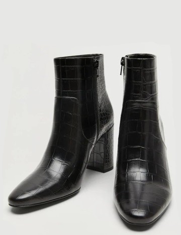 Botine Mango, negru, 40