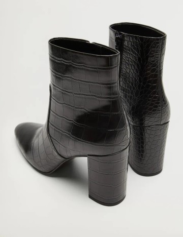 Botine Mango, negru, 40
