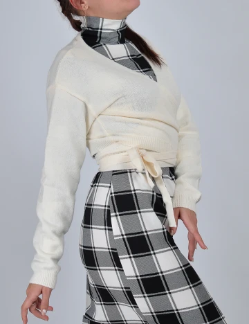 Top SHEIN, crem, S Crem