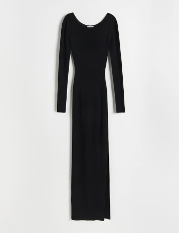 Rochie lunga Reserved, negru, L Negru