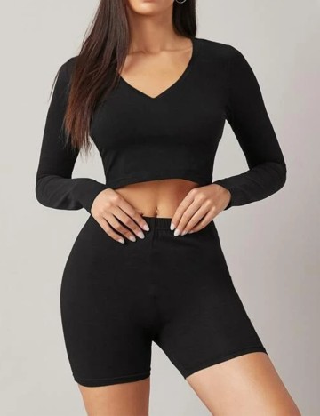 Top SHEIN, negru, S