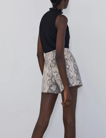 Fusta pantalon Zara, imprimeu sarpe