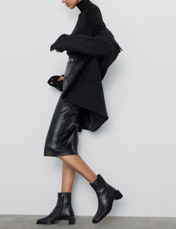 Fusta Zara, negru, S