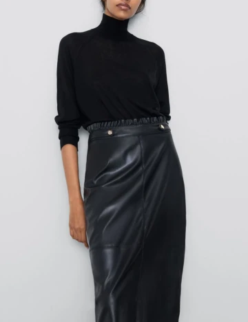 Fusta Zara, negru, S
