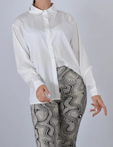 Camasa SHEIN, alb, M