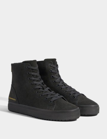 Papuci Bershka, gri, 39