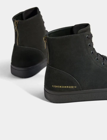 Papuci Bershka, gri, 39 Gri