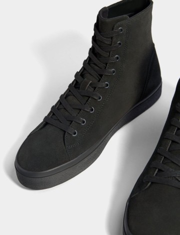 Papuci Bershka, gri, 39