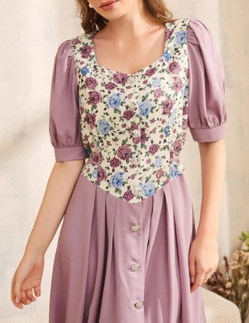 Rochie medie SHEIN, lila, XL Mov