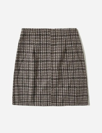 Fusta scurta SHEIN, maro, S