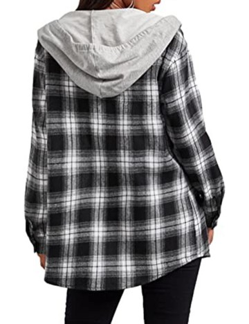Jacheta SHEIN, alb-negru, L