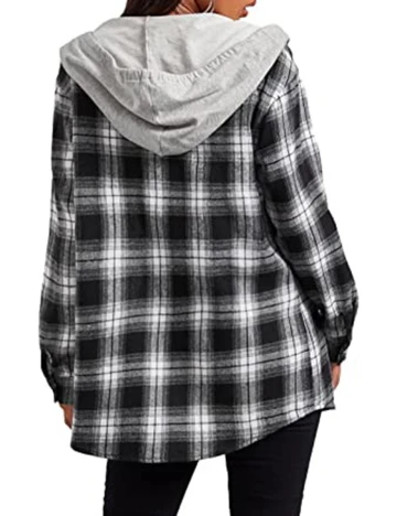Jacheta SHEIN, alb-negru, L